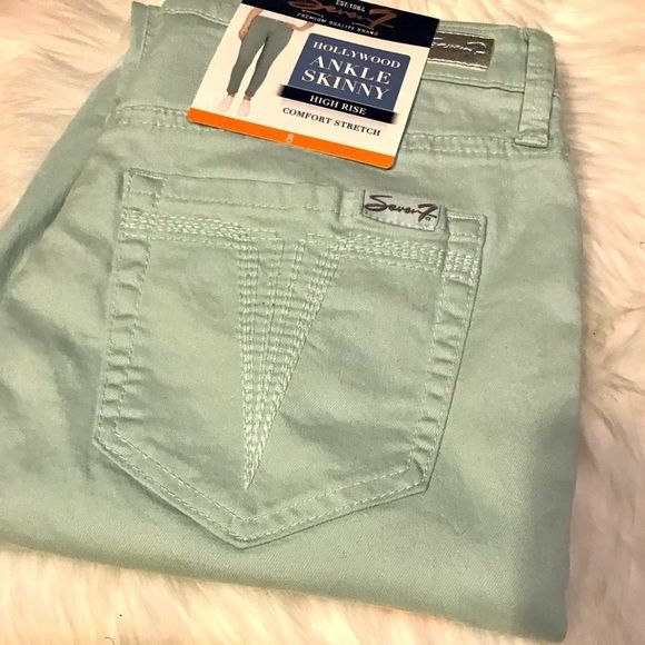 NWT $69 Seven7 | Hollywood | High Rise | Skinny Jeans in Starlight Blue 8 - Picture 12 of 15